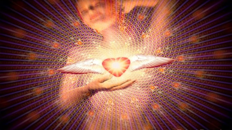 Человек в потоке энергии