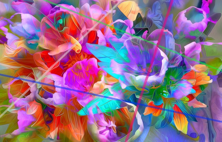 Красивые абстрактные цветы