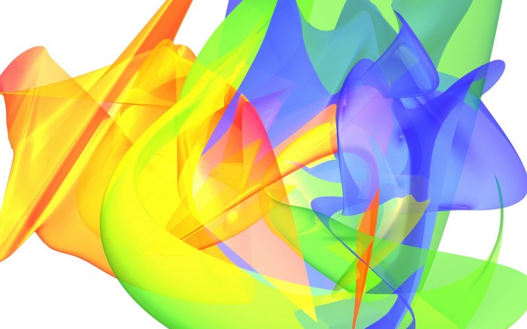 Яркая абстракция на белом фоне