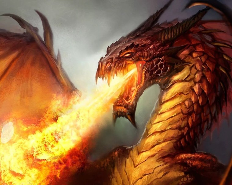 Дракон в огне