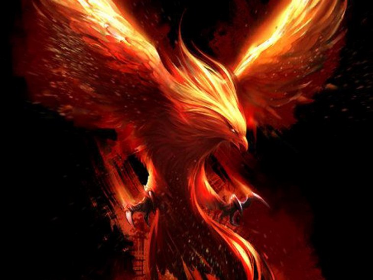 Птица Феникс Возрождение из пепла