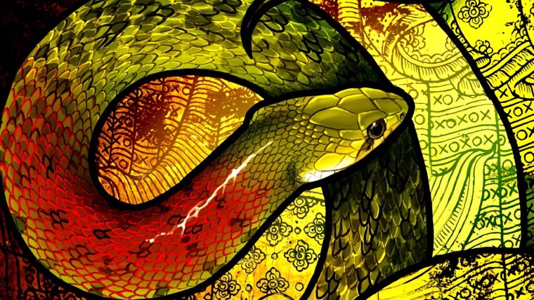 Змея абстракция