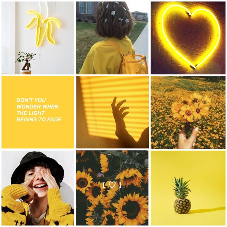 Жёлтая Эстетика коллаж