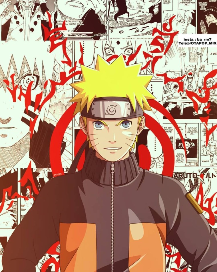 Наруто Узумаки Эстетика жёлтый