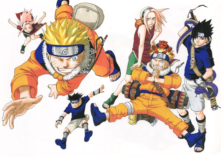 Аниме Наруто коллаж