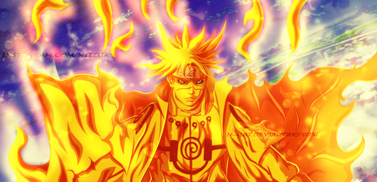 Минато Намикадзе в режиме Девятихвостого