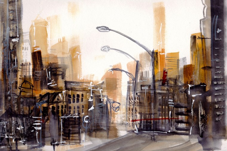 Городской пейзаж живопись