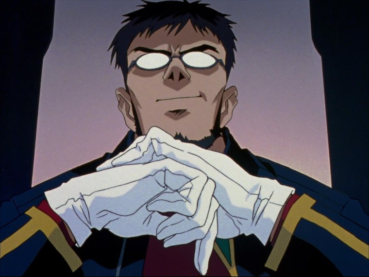 Евангелион Икари Гендо и Синдзи