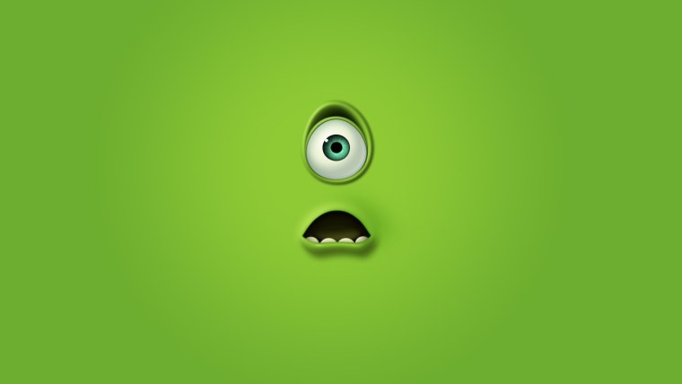 Веселый фон для рабочего стола зеленый