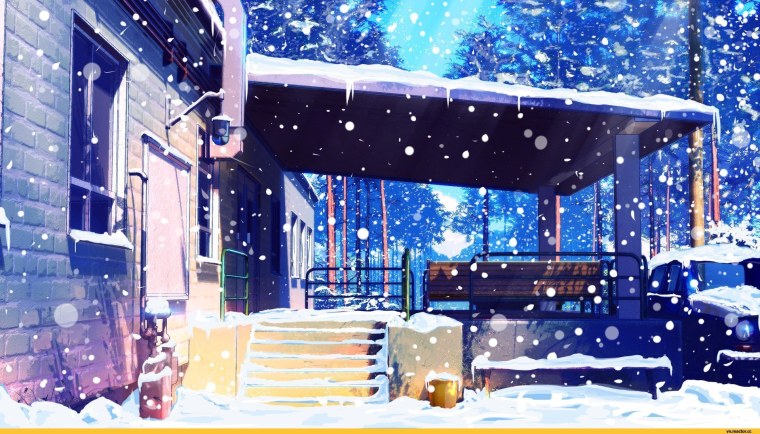 Аниме улица для гача лайф снег