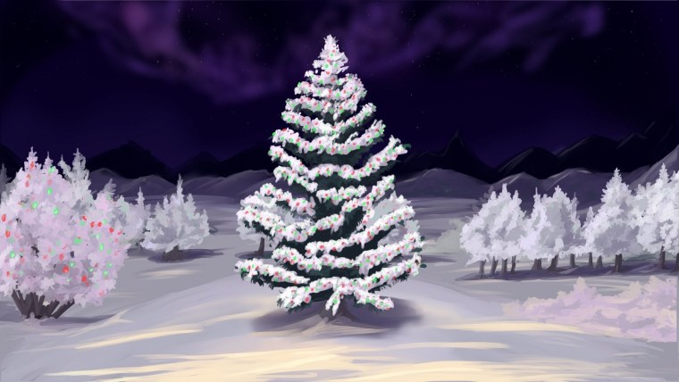 Аниме новый год на рабочий стол