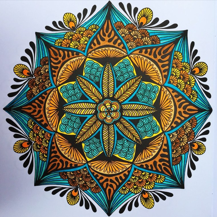 Мандала цветок