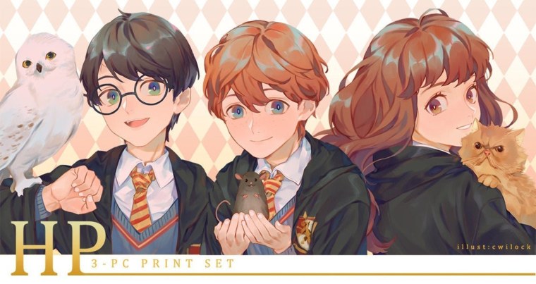 Аниме Гарри Поттер Рон Уизли