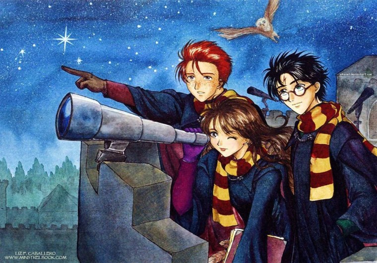 Гарри Поттер золотое трио арты