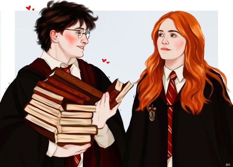 Фред и Гермиона арт