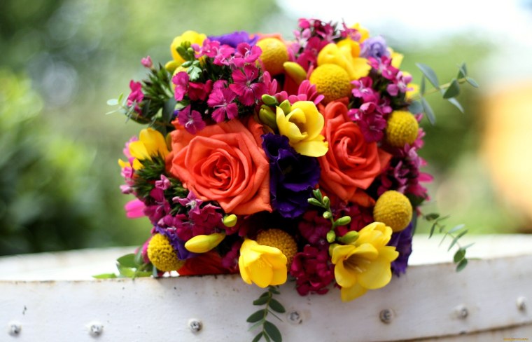 Разноцветный букет