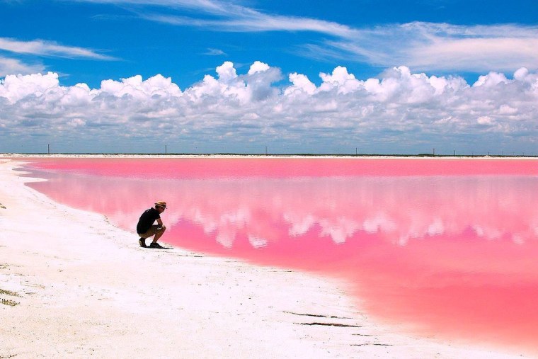 Озеро Ретба (Retba) в Сенегале