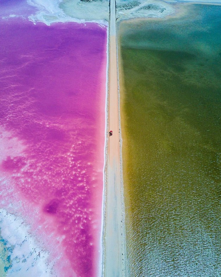 Пенонг розовое озеро и море